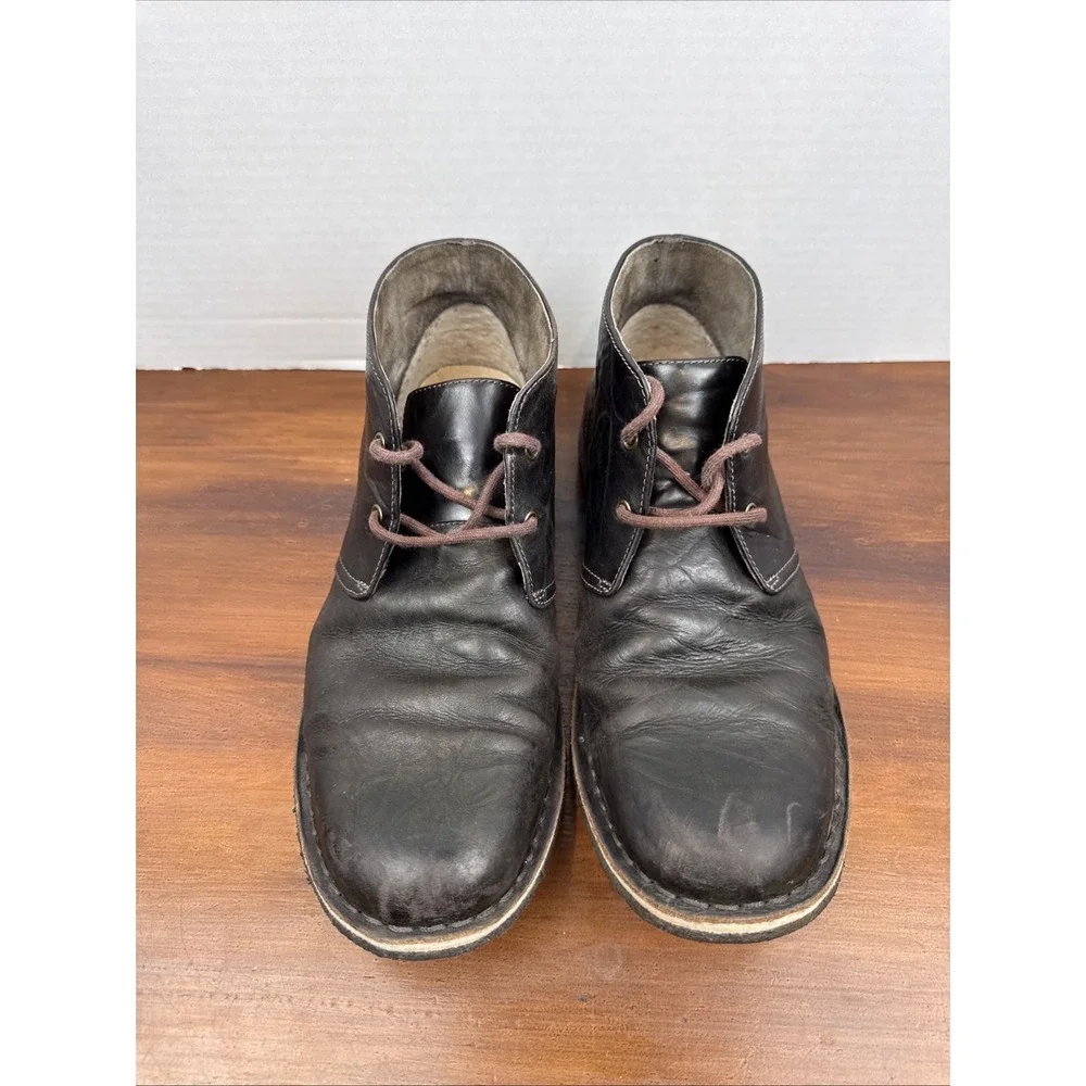 UGG Leighton Men's Chukka Boots‎ Size 10.5 Leather Chocolate Brown 3275